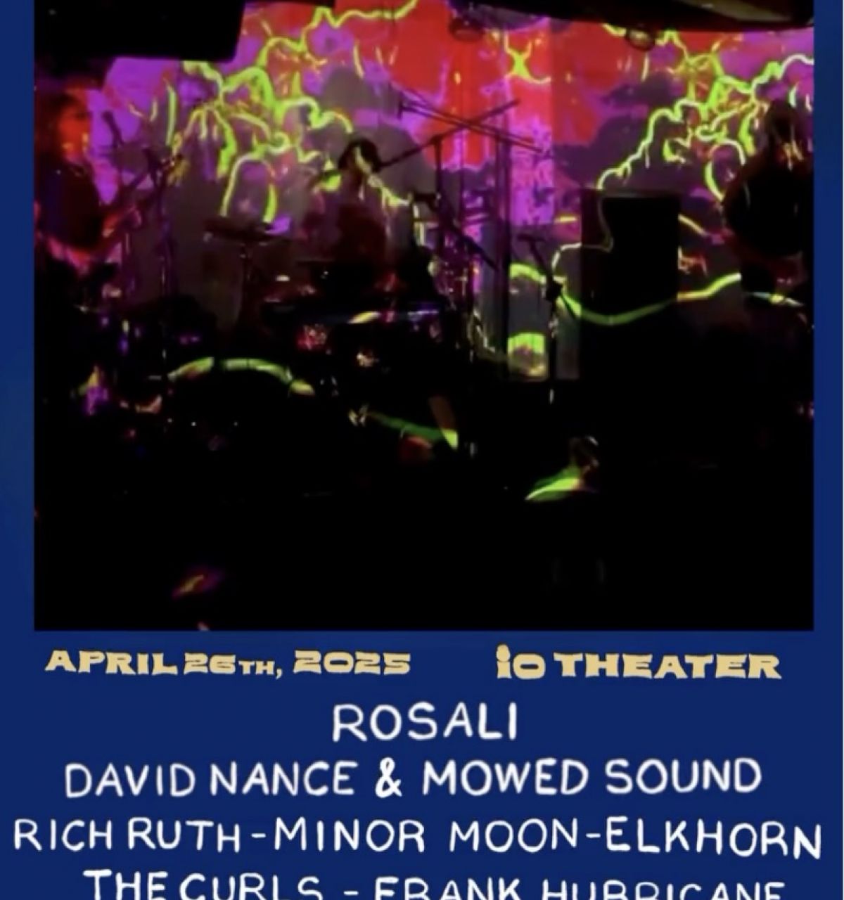 Optima Lakeview® Apartments in Chicago, IL Thawed Out Music Festival poster with colorful abstract background, Chicago vibes, and lineup details for April 26, 2025.
